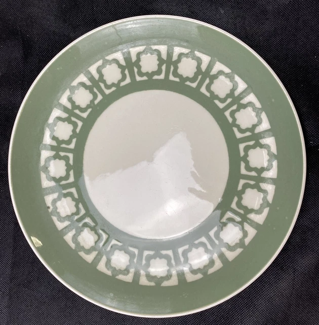 Harkerware Persian Key Sage Green Dinner Plate Mid Century Modern