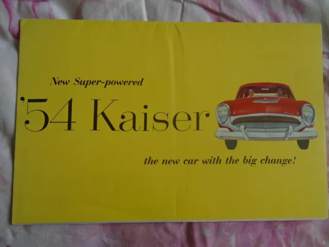 Kaiser range brochure 1954 USA market