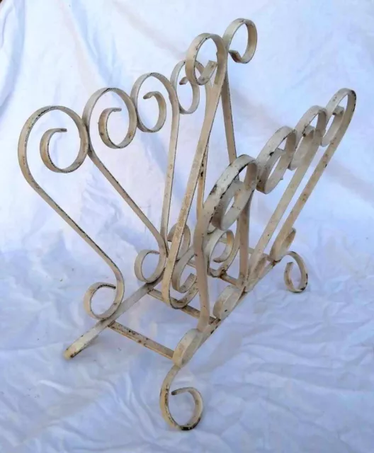 Vintage iron magazine rack