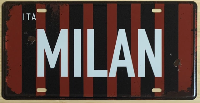 Mini drapeau Milan AC vintage : 1973-74, objet de collection de l'équipe de publicité - France