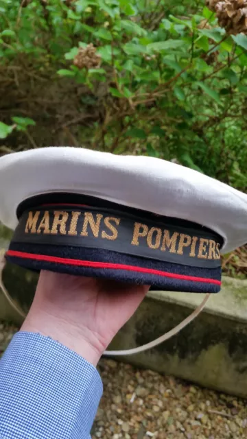 Rare  Ancien  Bachi   Marins  Pompiers Datee 1972 + Couvre Bachi