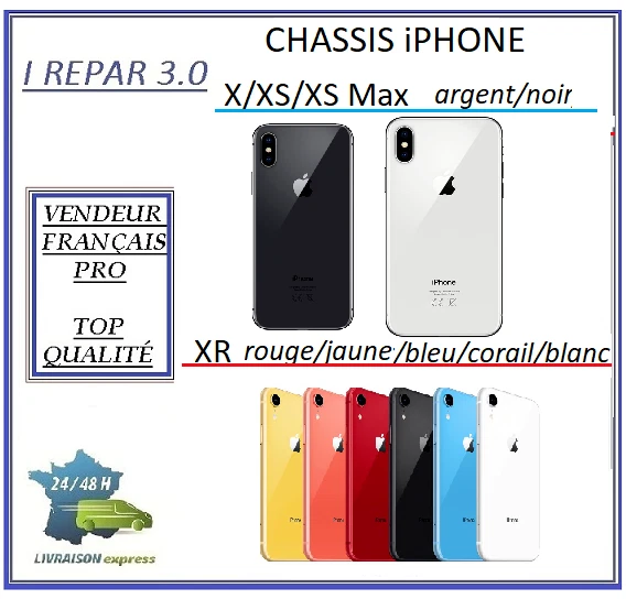 Châssis Nu IPhone XR Noir Neuf - Boîtier De Remplacement