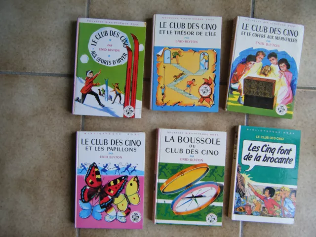 Lot 6 Livres Le Club Des Cinq Enid Blyton Bibliotheque Rose