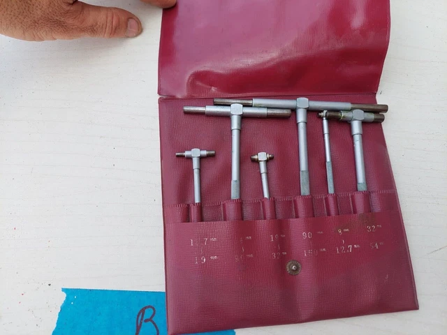 USED MITUTOYO 155-905 8 - 150mm Metric Telescopic Gauge Set 6 $110.00