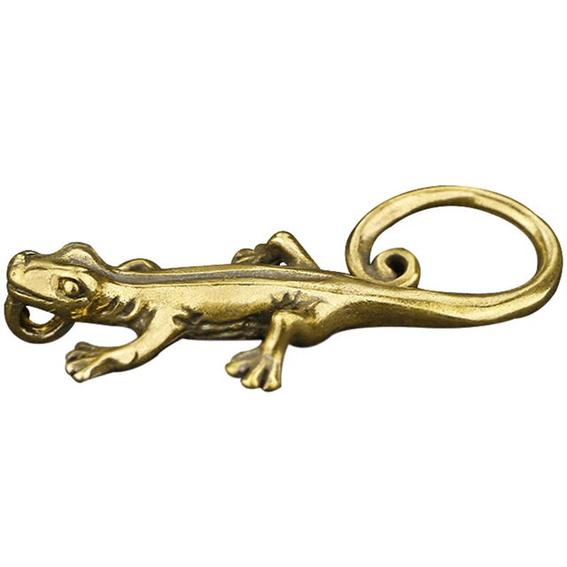 Estatuilla de mesa animal de té adornos de gecko escultura de artículos de té