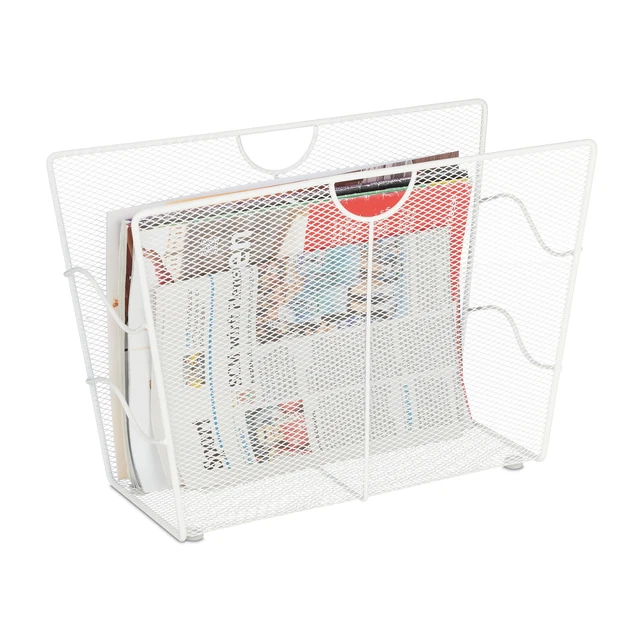 Porte-Magazines Noir Porte-revues Support Pour Journaux En Bois H 32 Cm