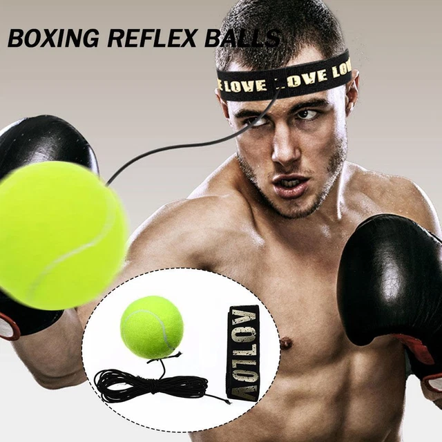 Boxing Punch Exercise Fight Ball W/ Head Band For Reflex Speed Training Boxing J