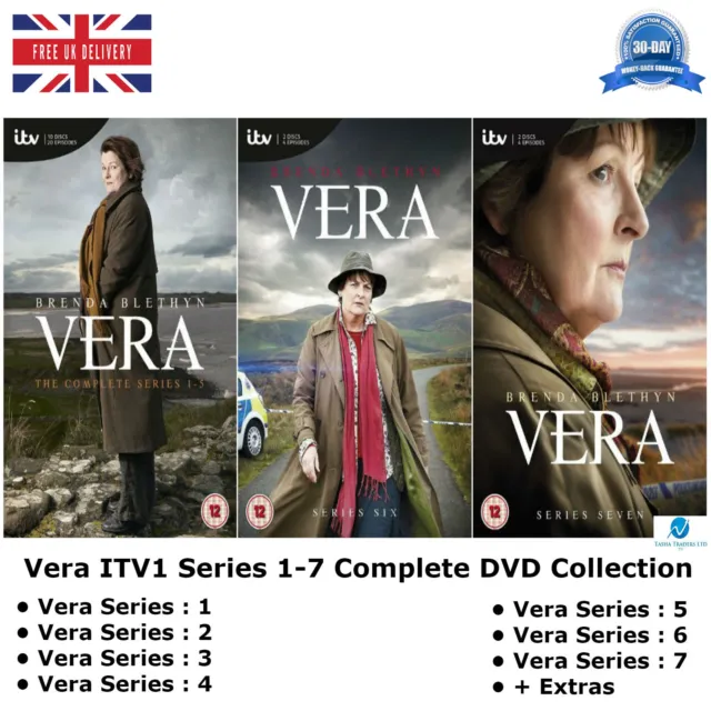 VERA Season 1-7 Complete TV Series 1 2 3 4 5 6 7 Renowned Crime Sealed UK R2 DVD