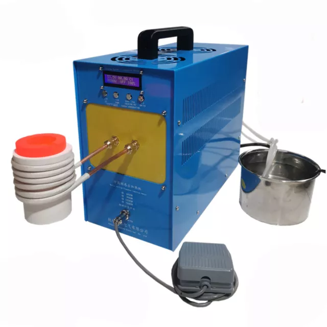 12KW 220V High-frequency Induction Heating Machine Silver Gold Melting Furnace