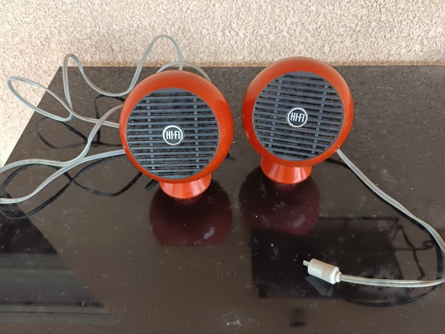 100% Originale Une Paire De HP Vintage Années 70 Pour Électrophone En TBE
