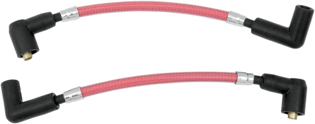 Magnum Braided Spark Plug Wires Candy Apple Red 3030T