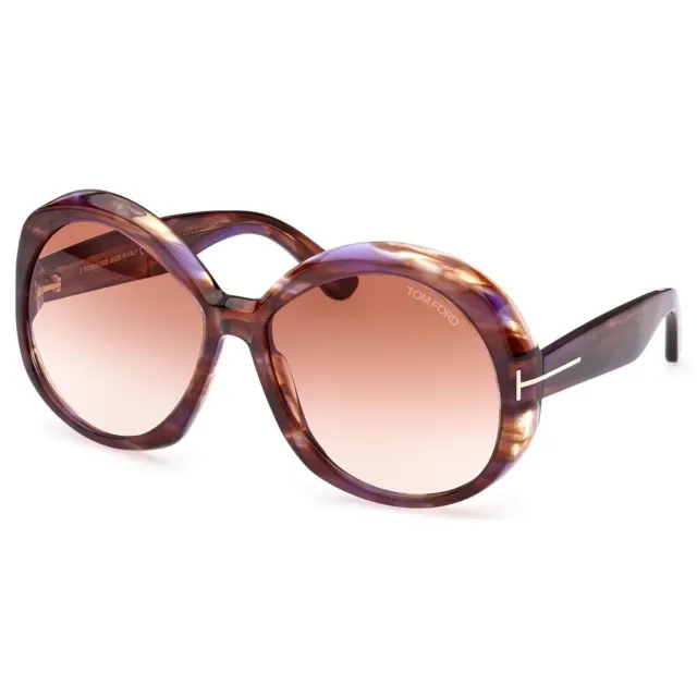 New Authentic TOM FORD FT1010 55Z Colored Havana/Pink Mirror Gradient 62-16-135
