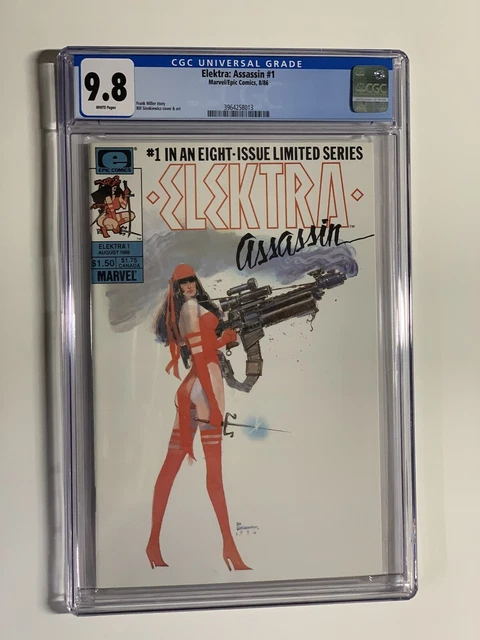 Elektra Assassin 1 cgc 9.8 wp marvel 1986 1st solo series