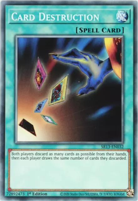 YuGiOh Card Destruction SR13-EN032 Common 1st Edition
