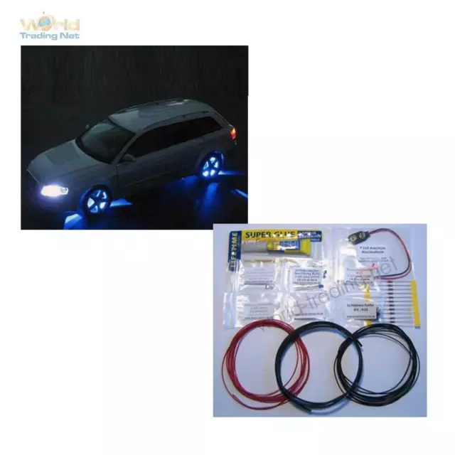 Unterbodenbeleuchtung für Modellautos LED Licht 1:18 1:24 1:10 Tuning 7  Farben