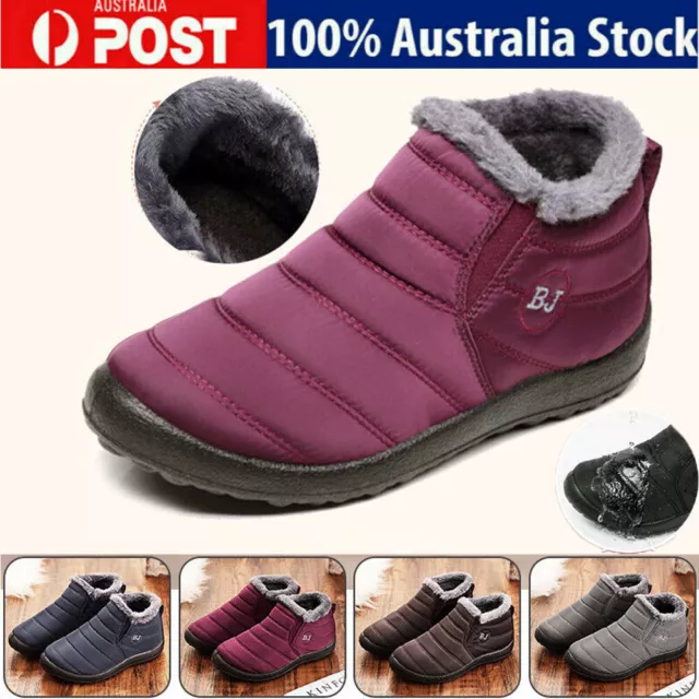 Waterproof Winter Boots,Men Womens Winter Snow Boots Waterproof Anti-Slip Boots