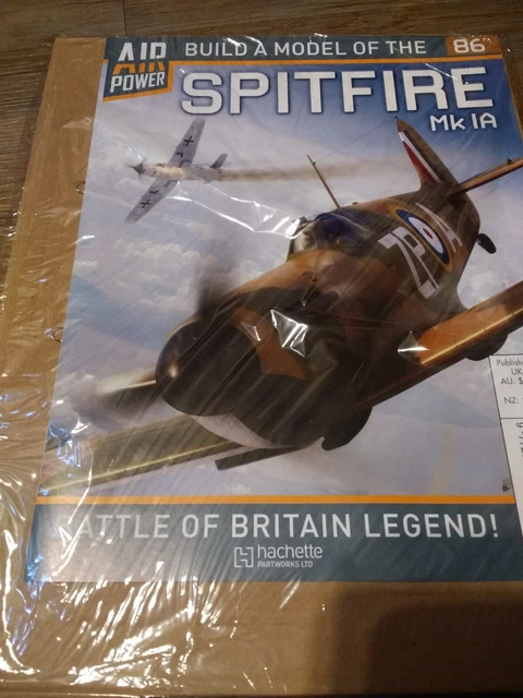 AIR POWER BUILD A MODEL OF THE SPITFIRE MK IA Rare ISSUE 86 HACHETTE FREE P&P