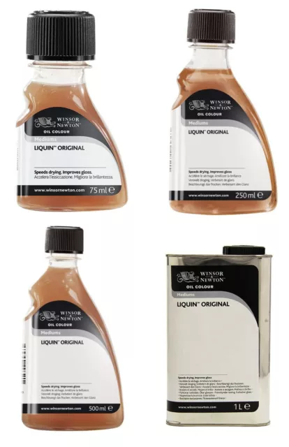 Liquin Original Fast Drying Painting Medium Winsor & Newton Artist 75ml-1 Litre