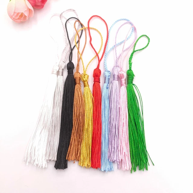 50pcs/lot Silk Fringe Brush Tassels 13cm Trim Pendant Curtain Tassel Sewing Craf
