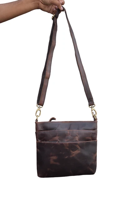 Buffalo Cuir Femme Sac Bandoulière Porte-Monnaie Sac à Main Fourre-Tout Messager