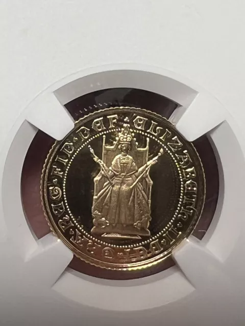 1989 22ct Gold PROOF Half Sovereign NGC PF69 Ultra Cameo 3