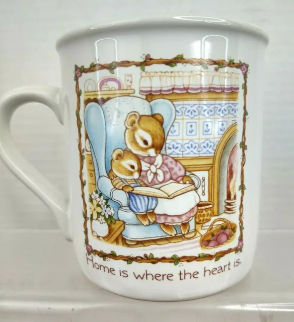 Hallmark VTG 1985 Mug Mates " Home is where the Heart is"10 oz Coffee Tea Cup