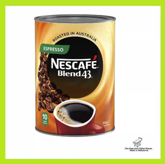 Nescafe Blend 43 Espresso Instant Coffee 500g Tin