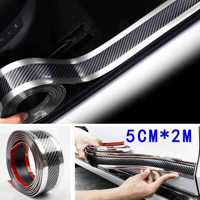 Protezione Anti-scratch-streifen Griglia Carbonio Look Auto Universale Adesivo