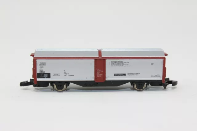 Z Maßstab Marklin Mini-Club 8623 DB Silber / Rot-Braun Gleitend Wand Wagen Ovp