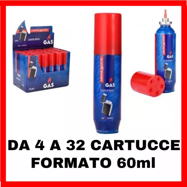 bomboletta gas butano campeggio cartuccia ricarica fornello accendino bombolette