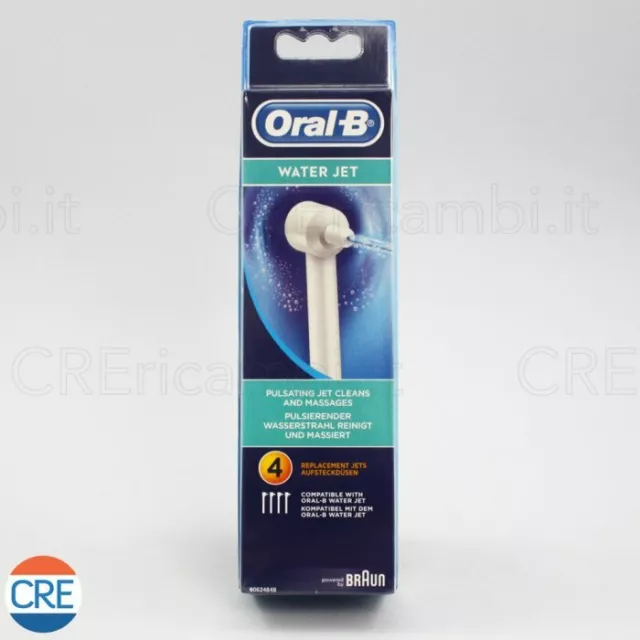 ED15-4 Set 4 Beccucci WaterJet Originale Idropulsore 3718 3727 Oral-B BRAUN