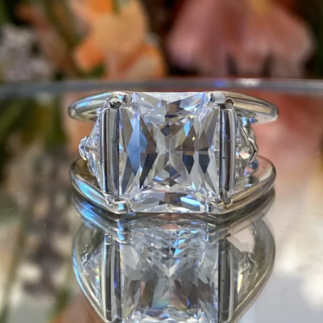 JTV Jose Hess Men’s ladies Sterling silver Cubic Zirconia wide ring Large Chunky JTV Jose Hess Men’s ladies Sterling silver Cubic Zirconia wide ring Large Chunky