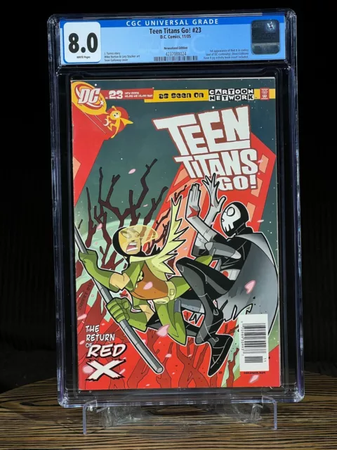 TEEN TITANS GO! #23 CGC 8.0 Newsstand DC Comics 2005 KEY 1st Appearance Red X