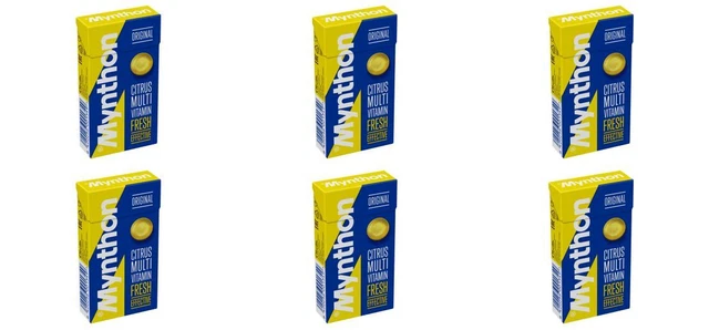 6 pastiglie MYNTHON, 1,2 once (34 g.)