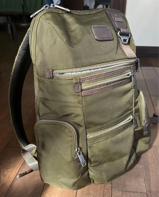 TUMI Alpha Bravo Knox 2-Way Backpack 22681SPH Olive Green FXT Ballistic Nylon