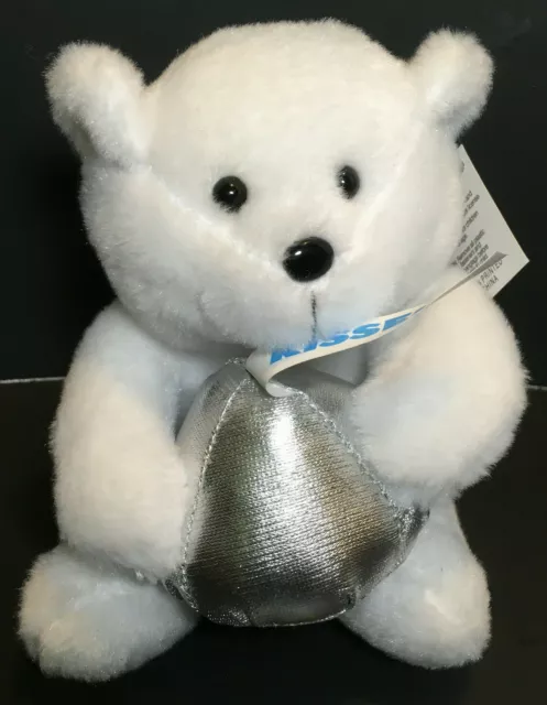 Hersheys Plush Miniature Polar Bear Cub with Chocolate "Kiss " 2012 Collectible