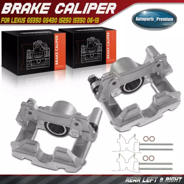 2x Disc Brake Caliper for Lexus GS350 GS450h GS460 2007-2011 Rear Left & Right