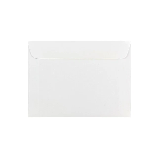 JAM Paper Gummed Booklet Envelopes 5 1/2" x 7 1/2" White 4235