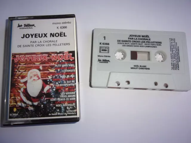 Joyeux Noël Chorale De Sainte Croix Les Pelletiers Cassette Audio K7 Tape