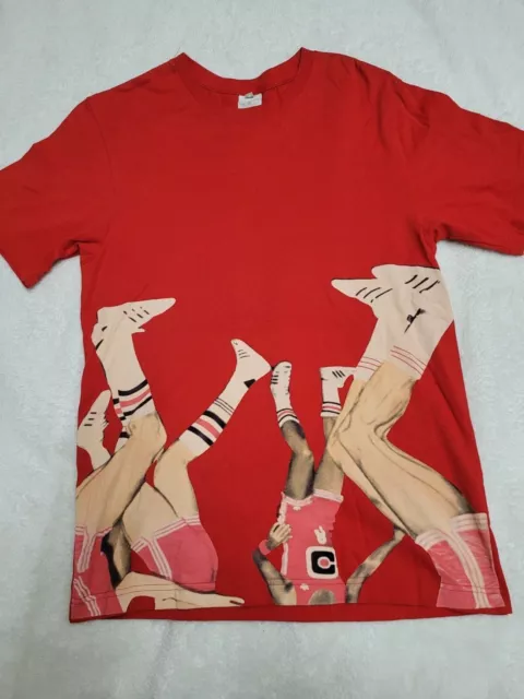 ADIDAS Original Sport Vintage T-shirt für Herrn, Gr.S, Rot, Vintage