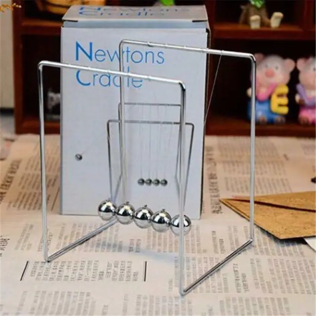 Science Pendulum Desk Newton S Cradle Steel Balance Balls Desk Physics Toy New 32 11 Picclick