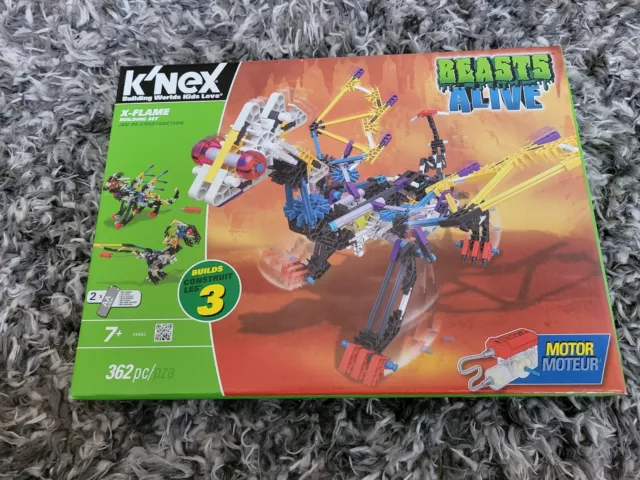 K'NEX X-Flame Beasts Alive Building Set Brand New in box