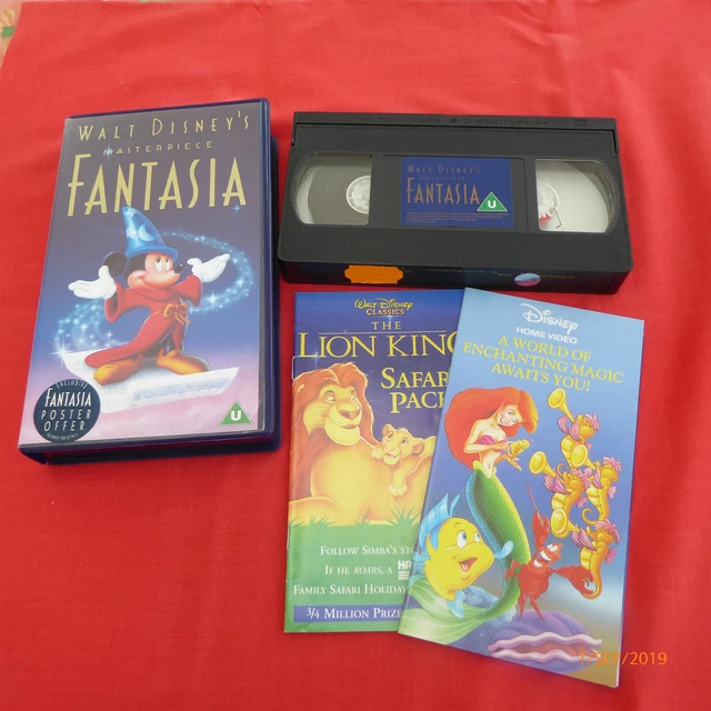 FANTASIA FILMDISNEYVHS1992 BIRTHDAY Gift For The Grandchildren £3.