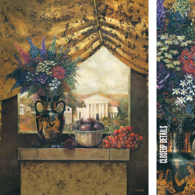 35W"x46H" VISIONS OF PARADISE by RICHARD HALL - VASED FLORAL CHOICES of CANVAS