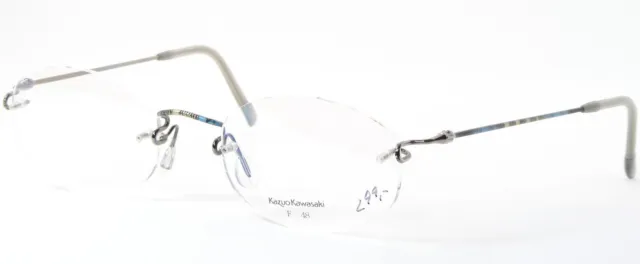 Vintage KAZUO KAWASAKI Kooki MP-631 140BT 306 Multicolore Lunettes 48-19-140mm