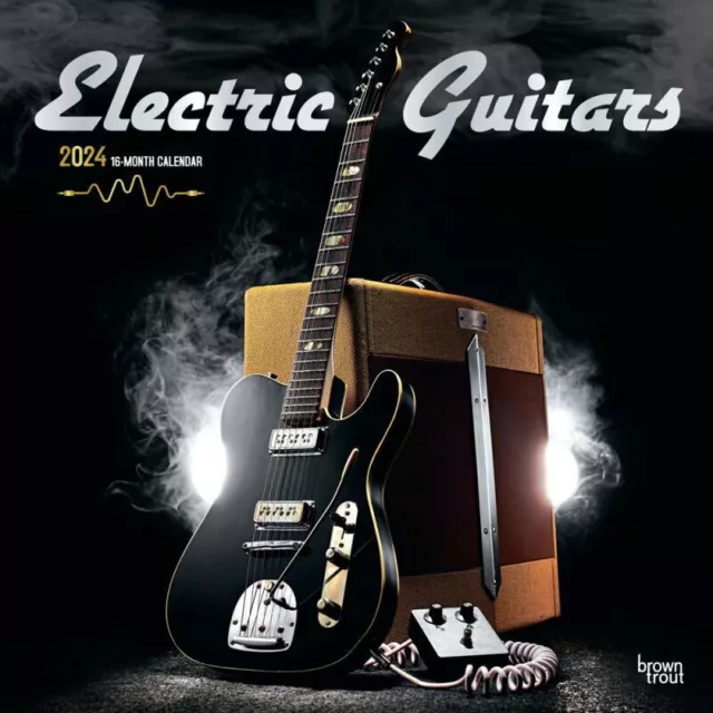 Browntrout Electric Guitars 2024 12 x 12 Wall Calendar w