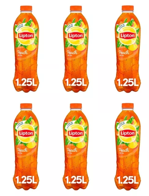 Lipton Ice Tea - Pesca - Bottiglie 1,25 L - Confezione da 6