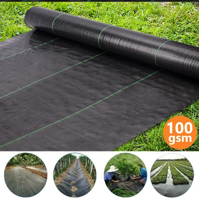 HEAVY DUTY GARDEN Weed Control Fabric Barrier Membrane Ground Cover