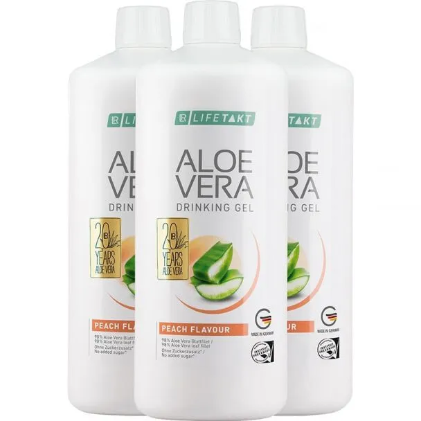 Aloe Vera Drinking Gel Pfirsich Geschmack für Diabetiker+Kinder geeignet 1000 ml