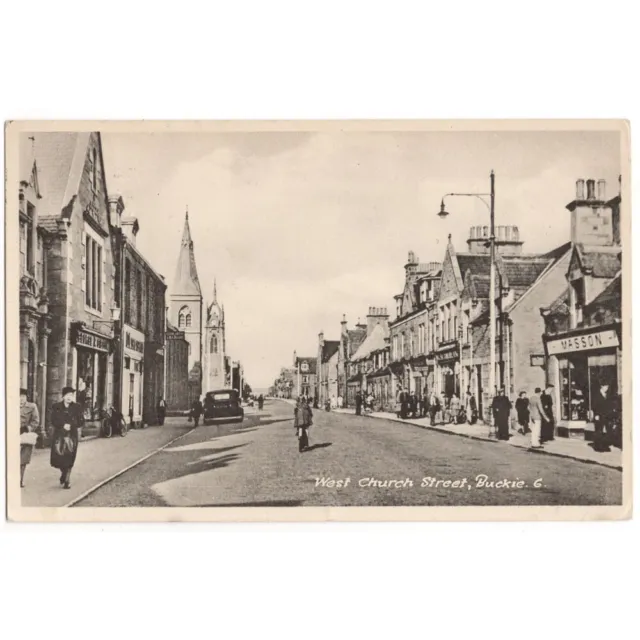 BUCKIE West Church Street, Banffshire Postcard Postally Used 1953